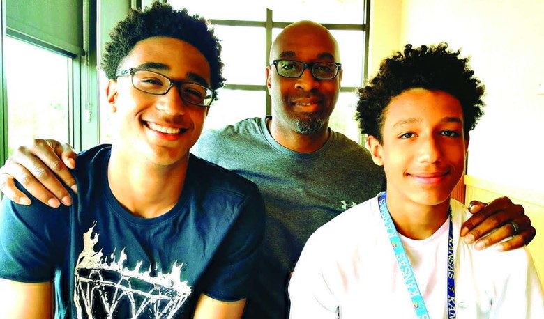 Kendall Brown (Right) With His Elder Brother & Father