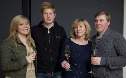 Kevin De Bruyne With His Family