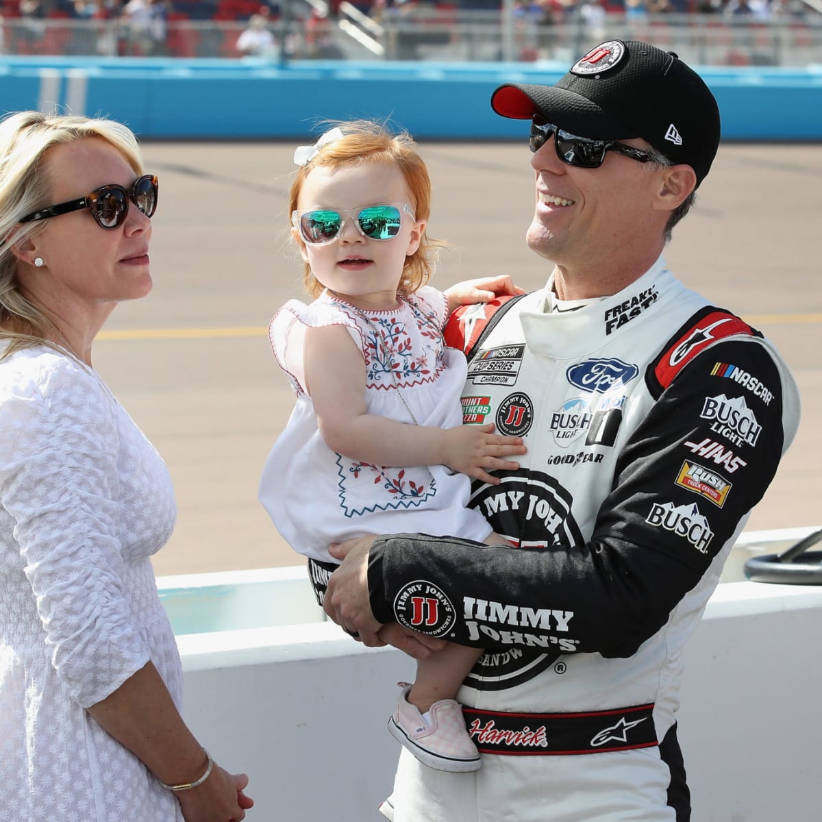 Kevin, DeLana and Piper Grace Harvick 