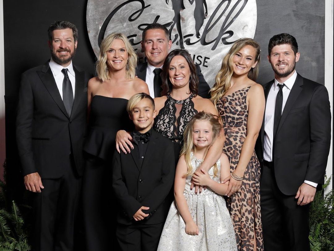 Martin Truex Jr, Ryan Turex & Marsha McVey With Their Partners