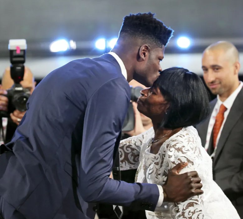 Mohamed Bamba With His Mother