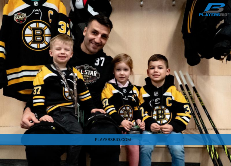 Patrice Bergeron With His Kids