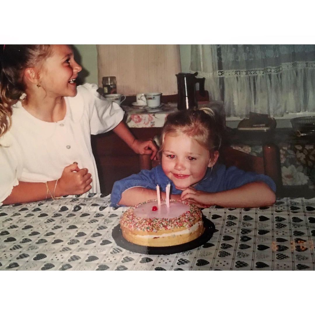 Rhea Ripley With Her Baby Sister 