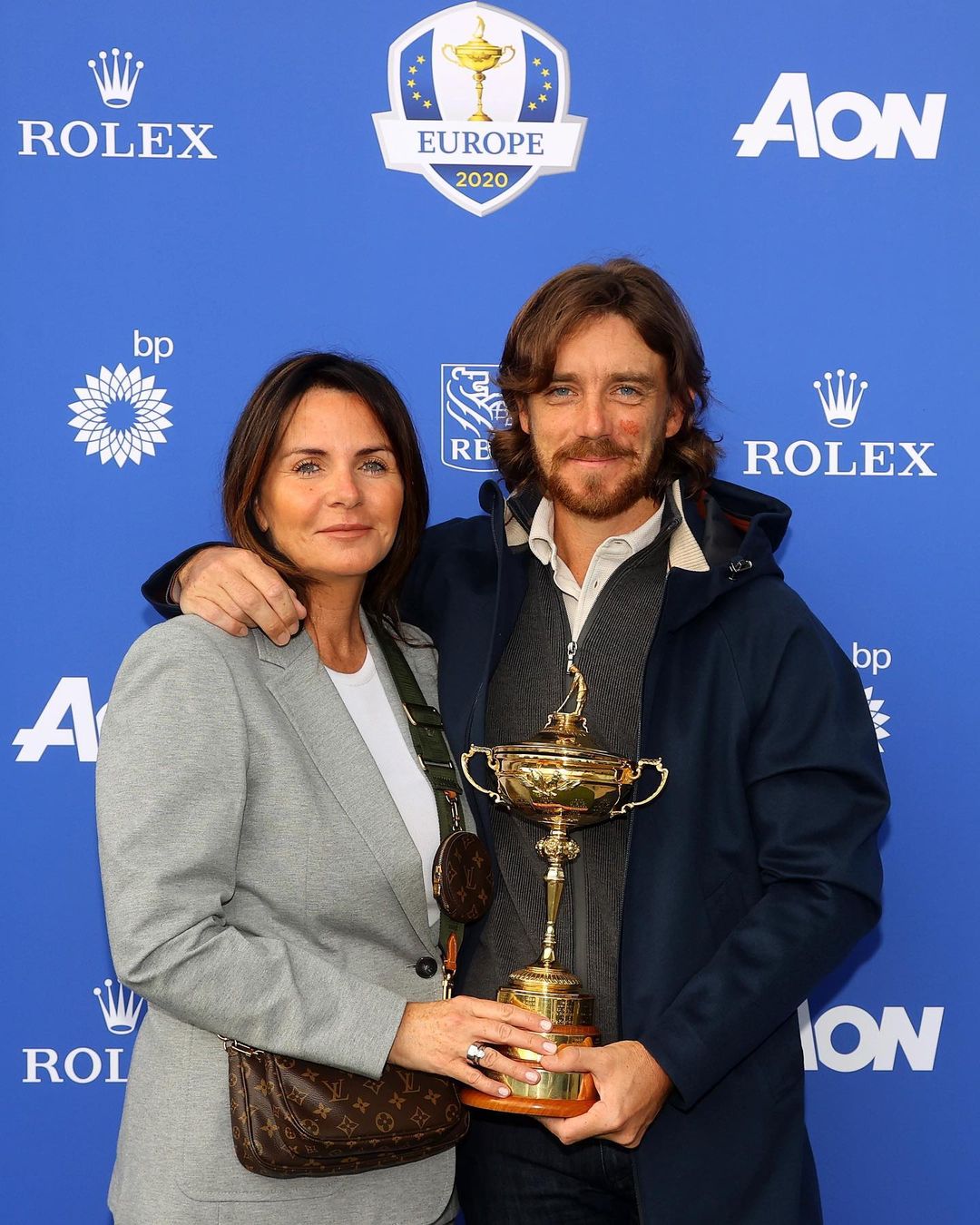 Tommy Fleetwood With His Wife, Clare Fleetwood