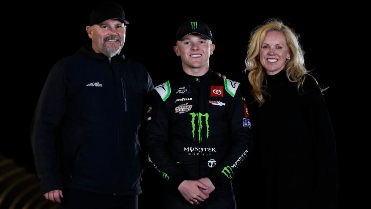 Ty Gibbs With His Parents 