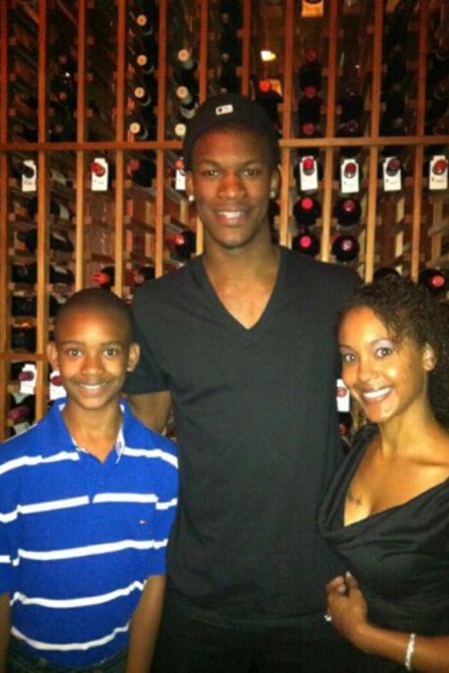 Jimmy Butler With Sister Shanique And A Relative Pictured In 2012 