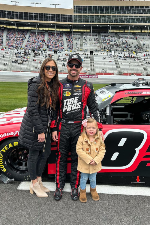 Josh Berry With His Wife Ginny Berry And Daughter