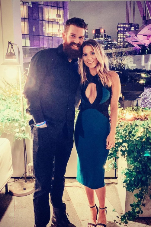 Jordie Benn and his Wife