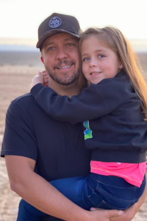 Matt with his daughter