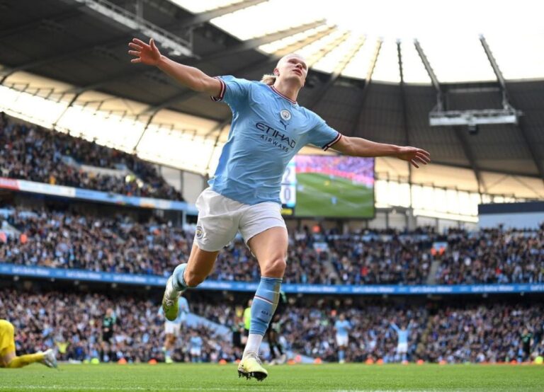 Erling Haaland Celebrating