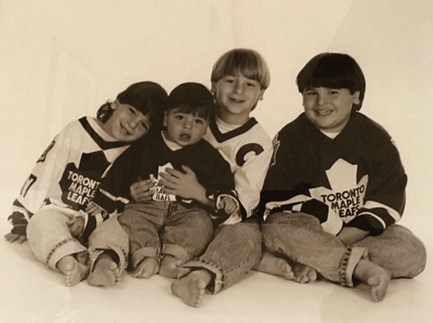 Zach Hyman With His Brothers