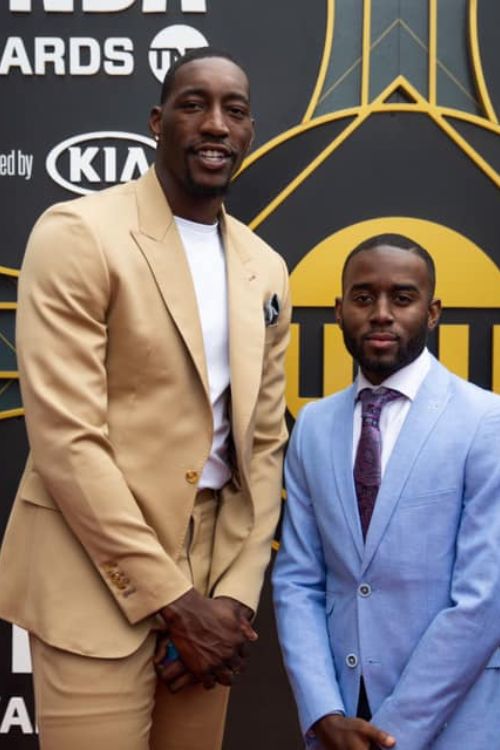 Bam Adebayo Stands Next To His Cousin Brother Jabari Ashe At NBA Awards Ceremony In 2019