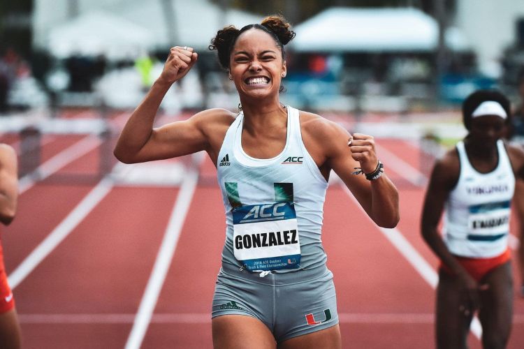 Samantha Gonzalez Reaction After Finishing A Race 