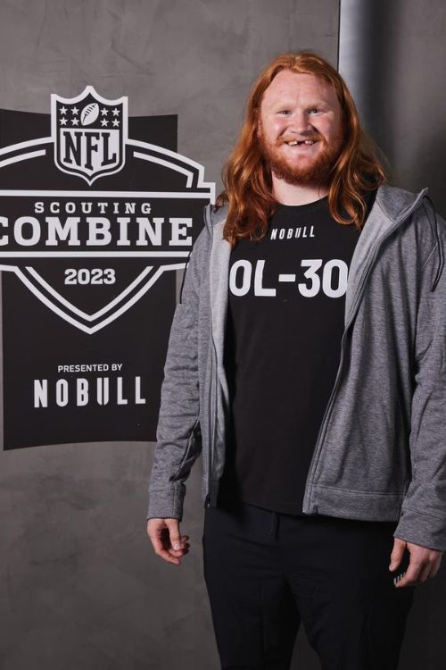 Cody Mauch At The NFL Combine In Lucas Oil Stadium In March 2023