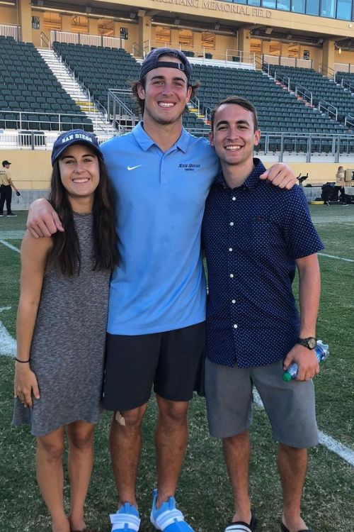Dalton Kincaid Pictured With Her Sister Brittany And His Brother In Law Colby