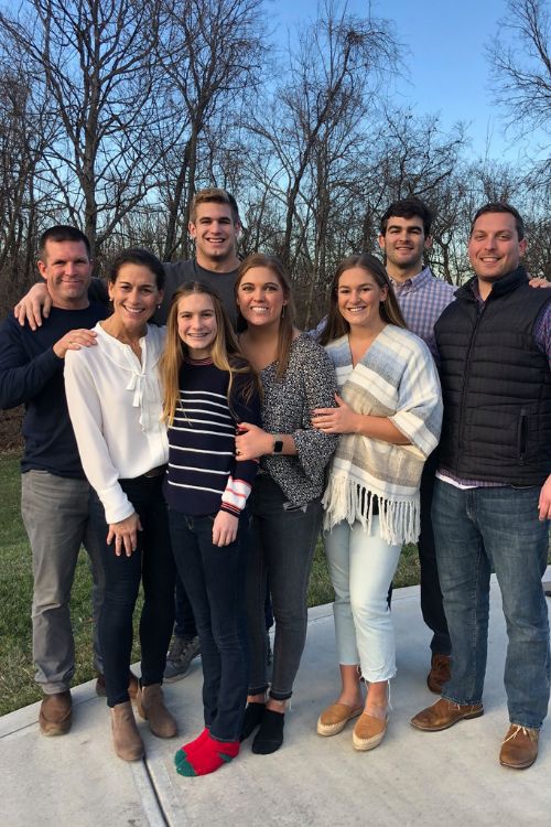 Michael Mayer Pictured With His Entire Family In 2020