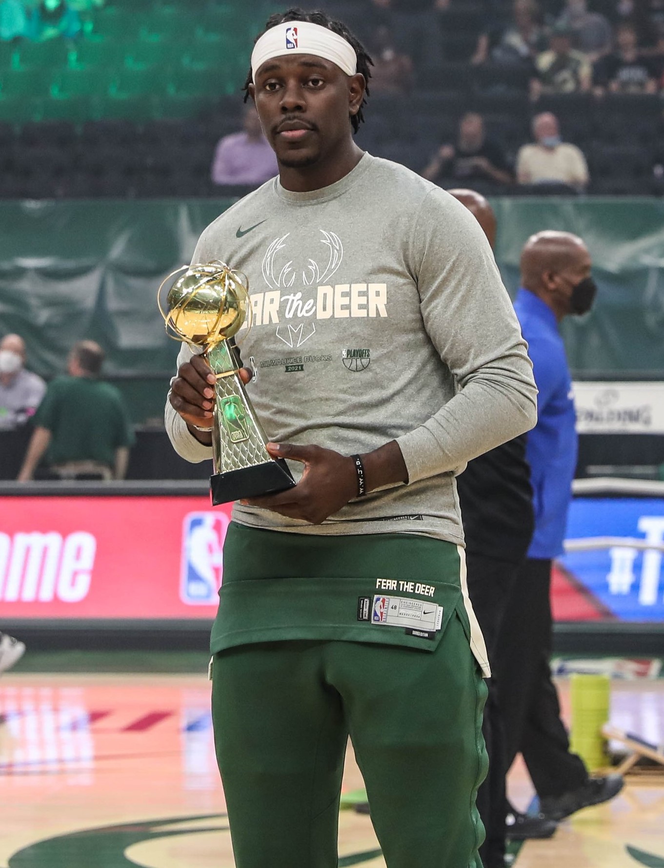 Jrue Holding A Trophy 