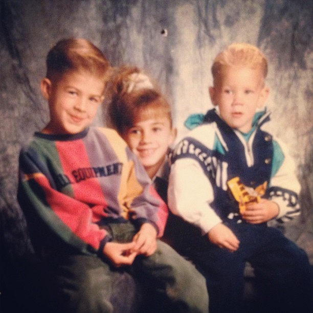 Bryce With His Brother And Sister 