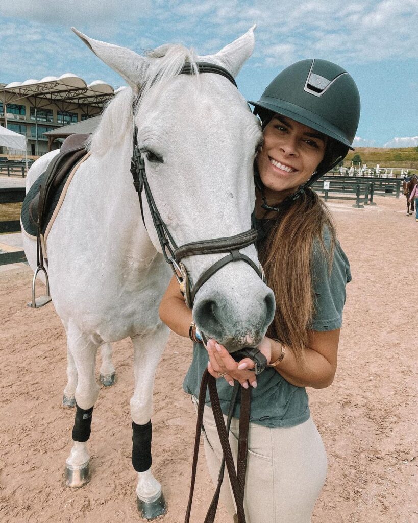 Taylor Stier Nemechek With Her Horse