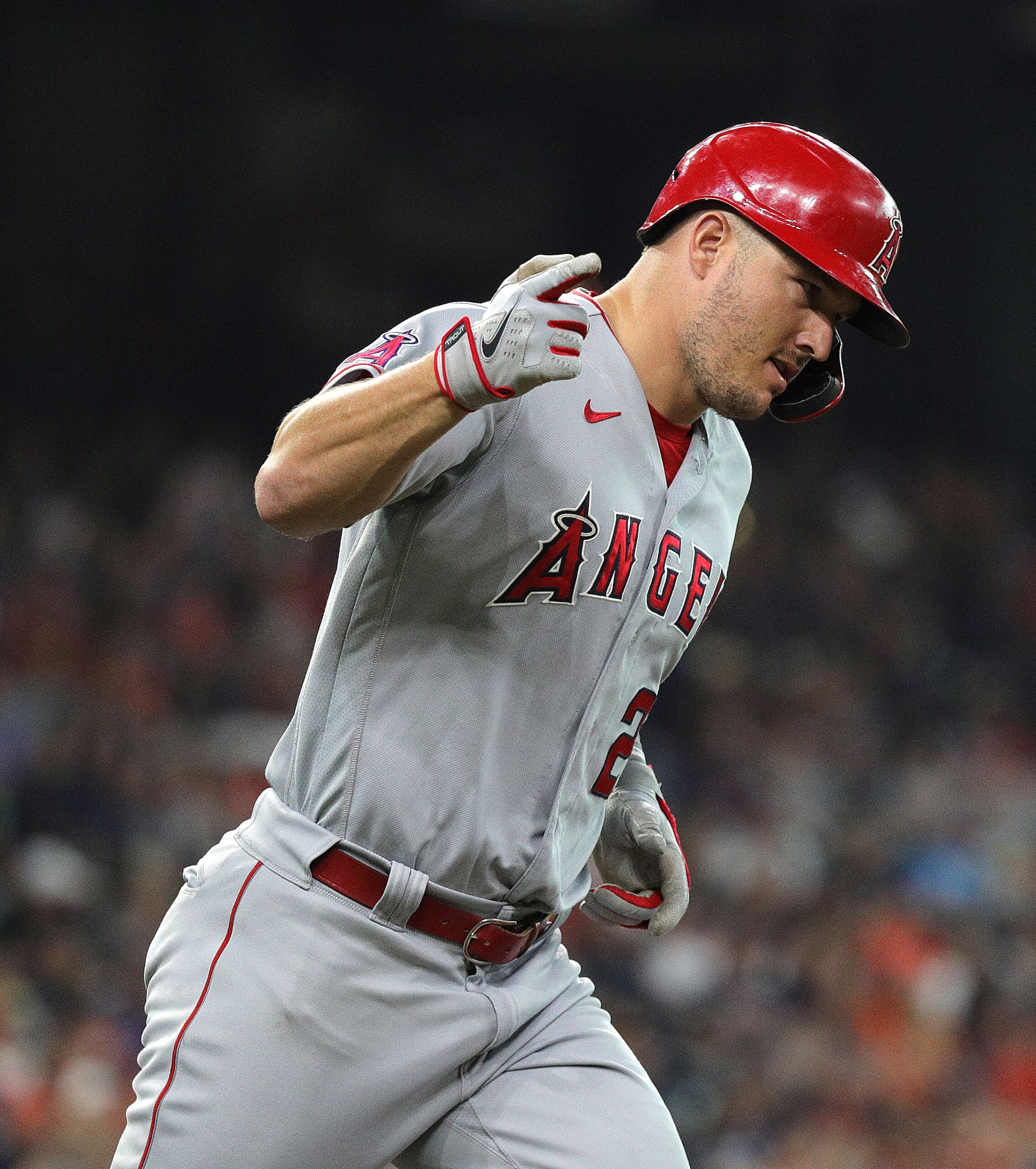 Mike Trout Playing For The Angeles