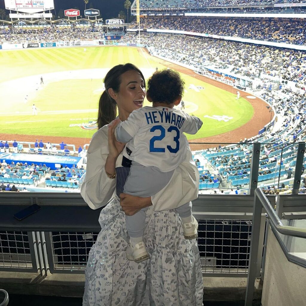 Jason's Wife And Son In Opening Ceremony