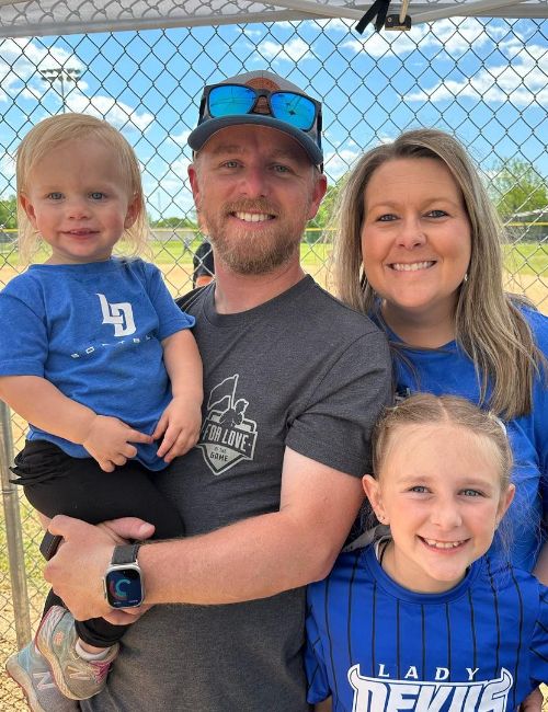 Allgaier With His Wife Ashley And Two Kids
