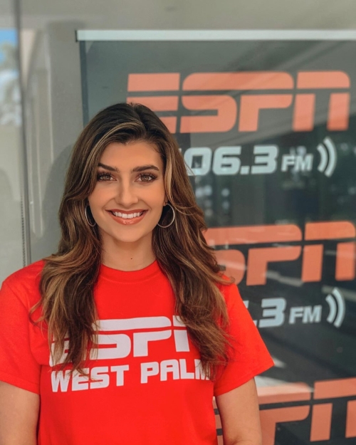 Ally Posted Picture On Instagram After Ending Her Internship At EspnWestPalm