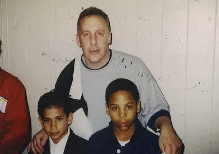 Andre With His Father And Brother 