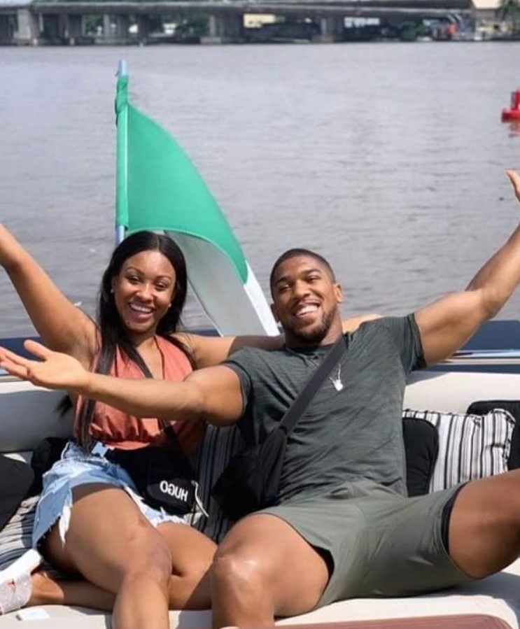 Anthony Joshua With His Sister Janet