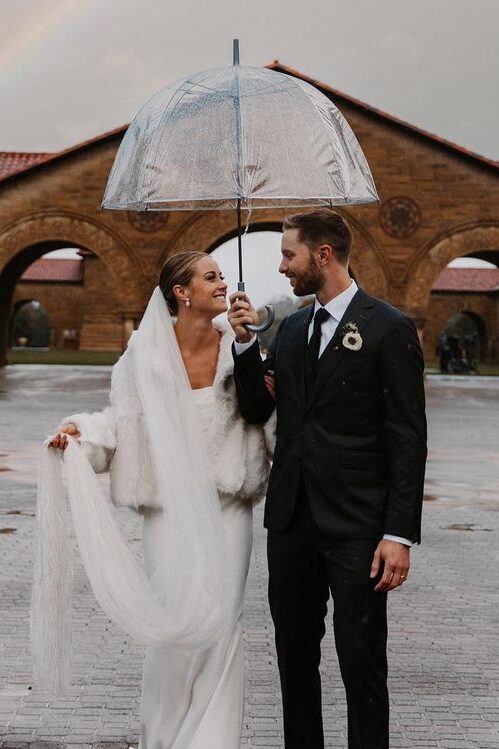 Austin Slater And His Wife Caroline In Their Wedding (Source: Instagram)