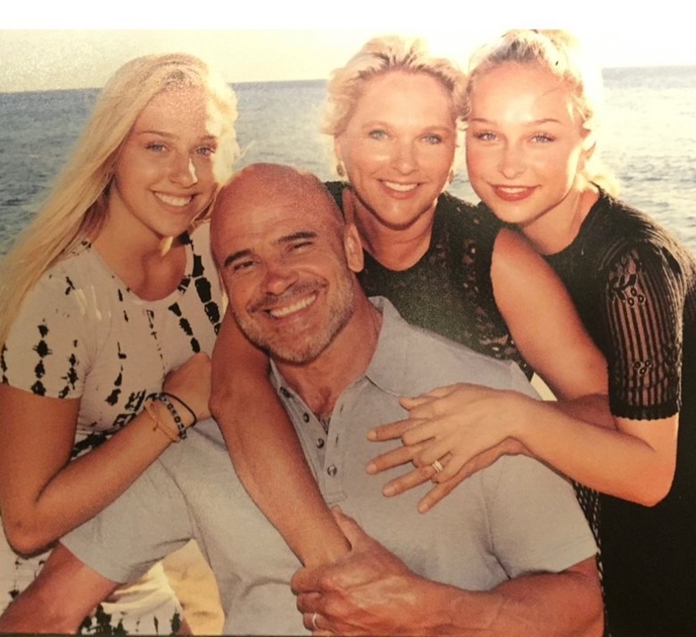 Bas Rutten With His Family