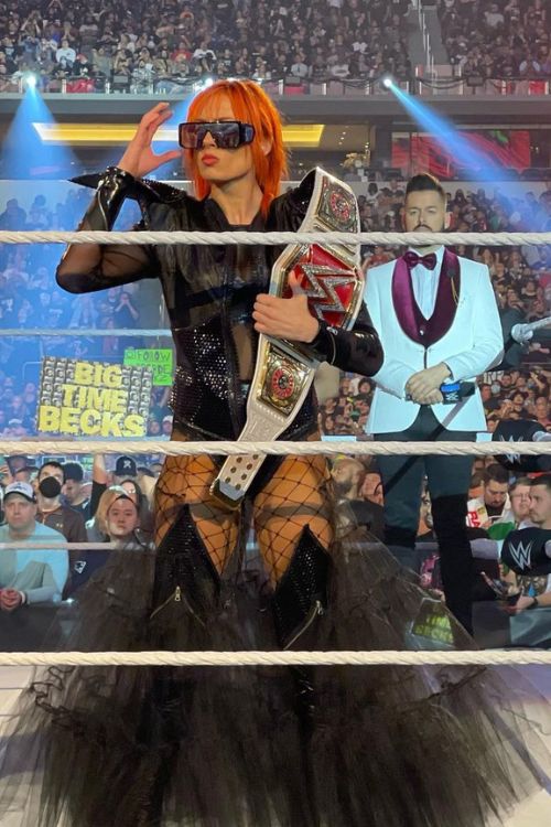 Becky Lynch With The Raw Women's Championship In Wrestlemania