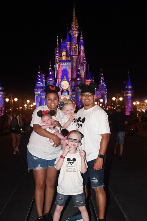 Belair's Brother Jeff Phillips With His Family In Disneyland