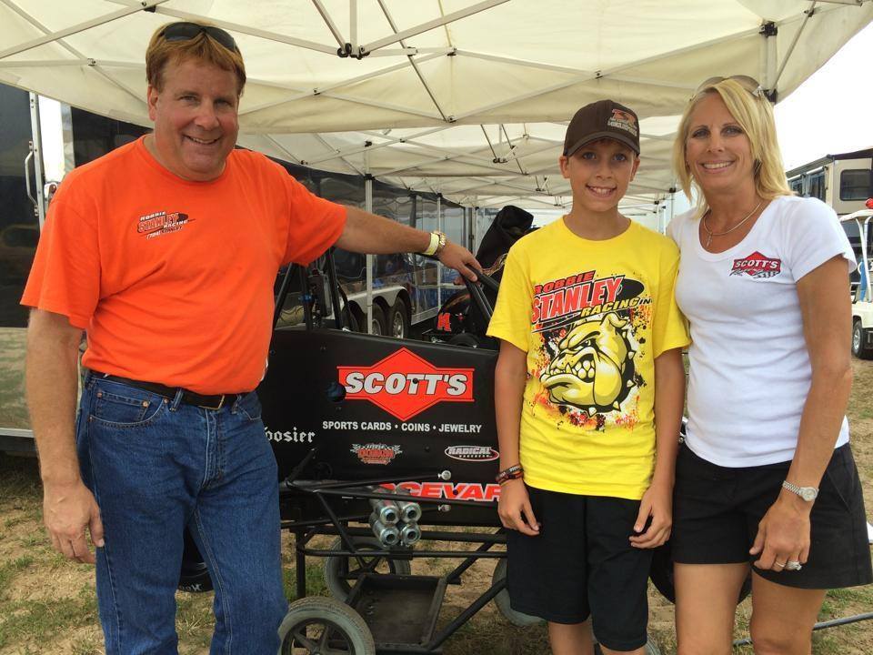 Carson Hocevar With His Parents In 2014