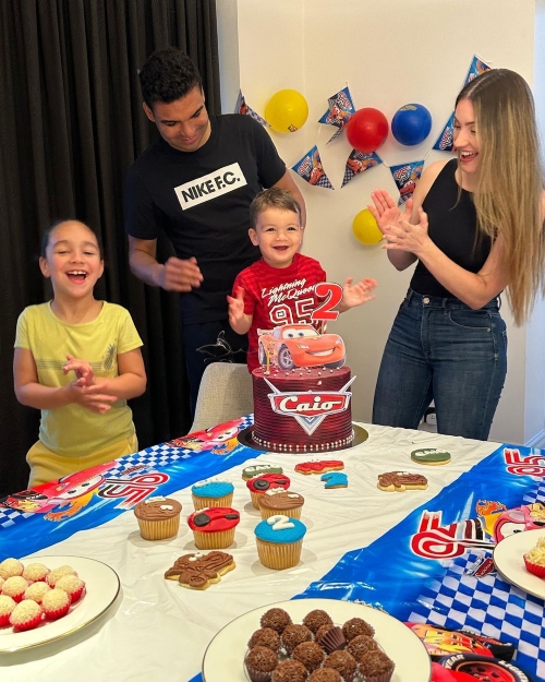 Casemiro Celebrating His Son's Birthday With His Family