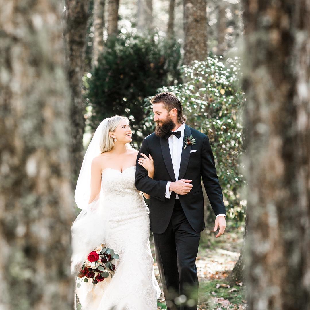 Charlie Blackmon With His Wife Ashley Cook