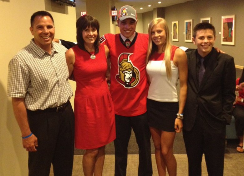 Cody Ceci With His Family