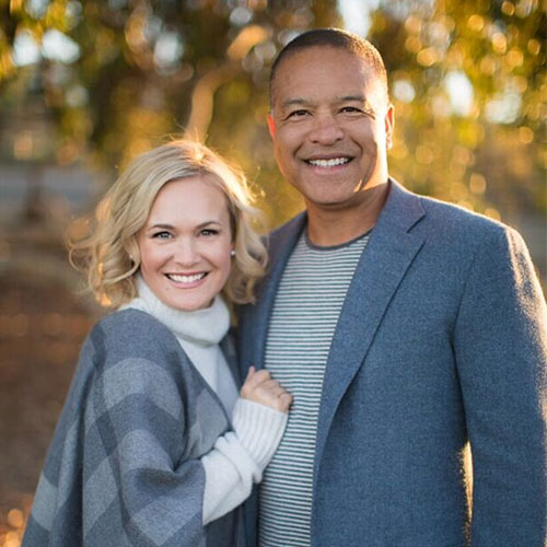 Dave Roberts With His Wife Tricia