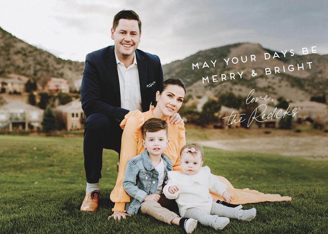 David Redick With His Wife & Children