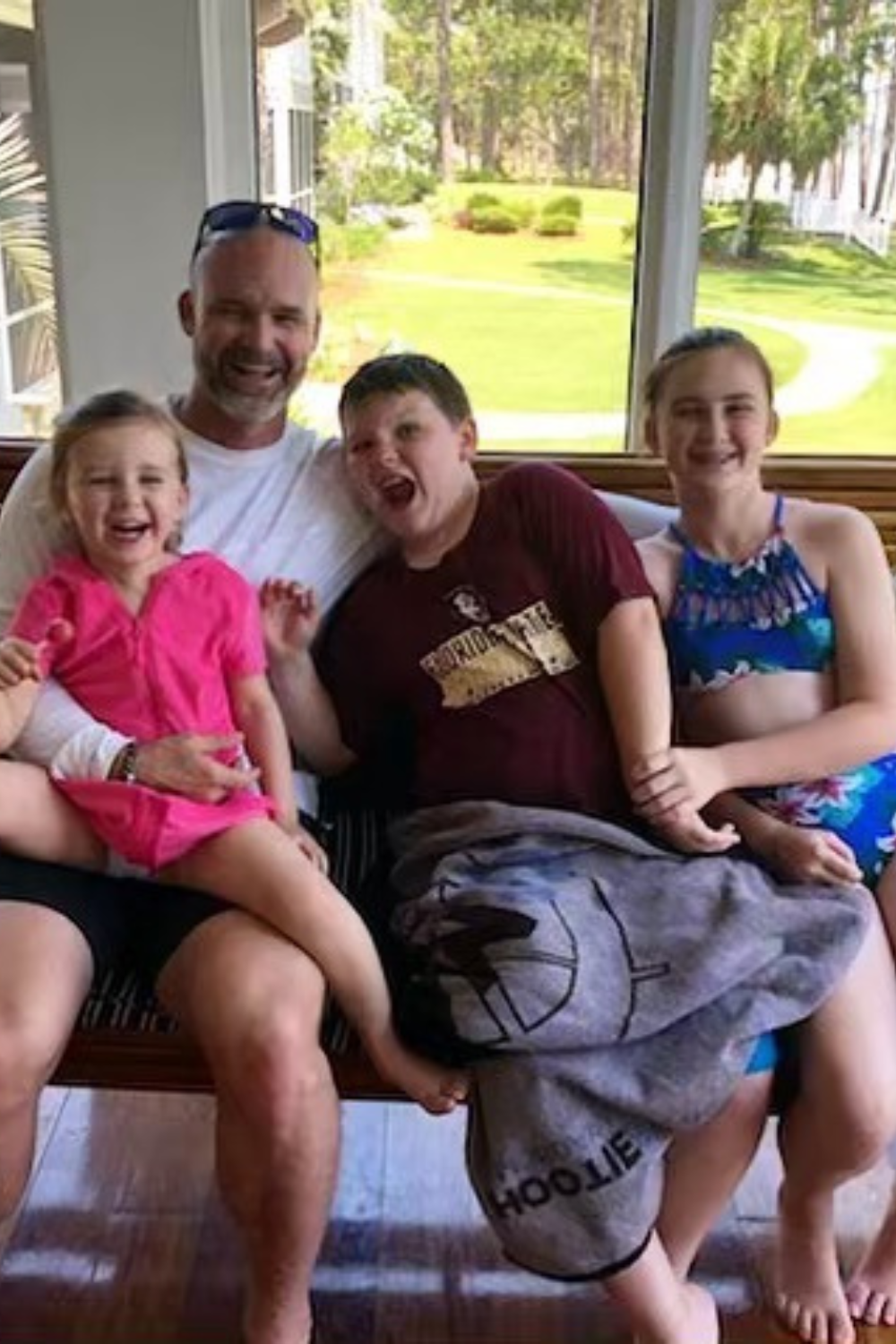 David Ross With His Children