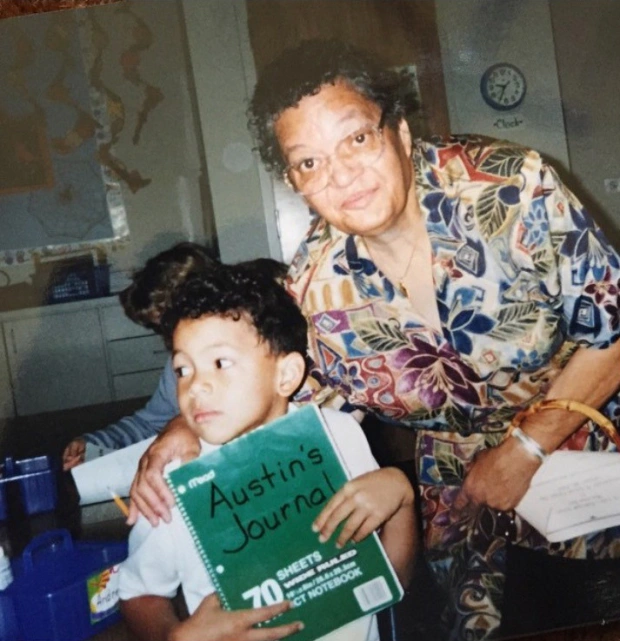 Doc Rivers With His Mother As A Kid