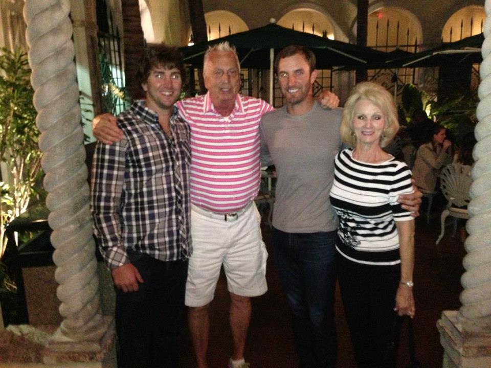 Dustin Johnson With Parents 