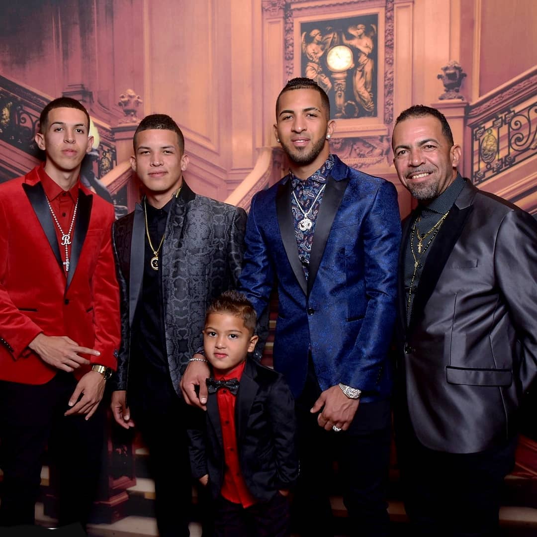 Eddie With His Brothers, Son And Eddie Sr. On The Occasion Of Christmas