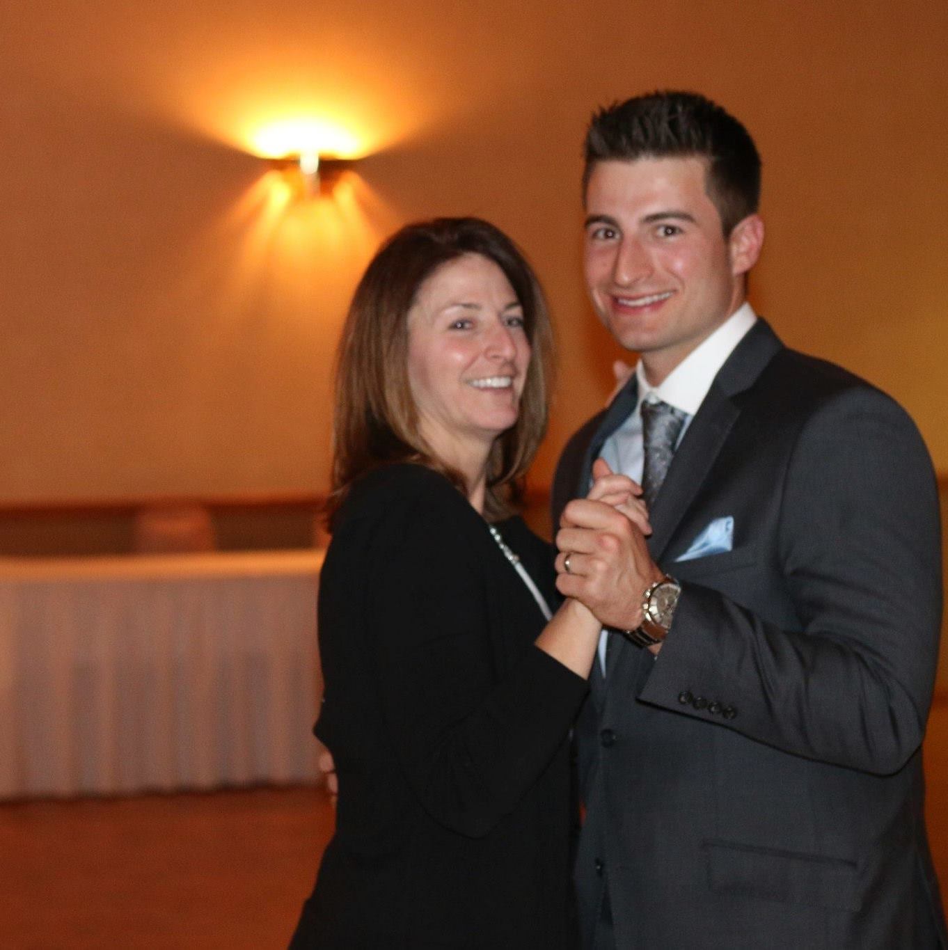 Eric Haase With His Mother Lori