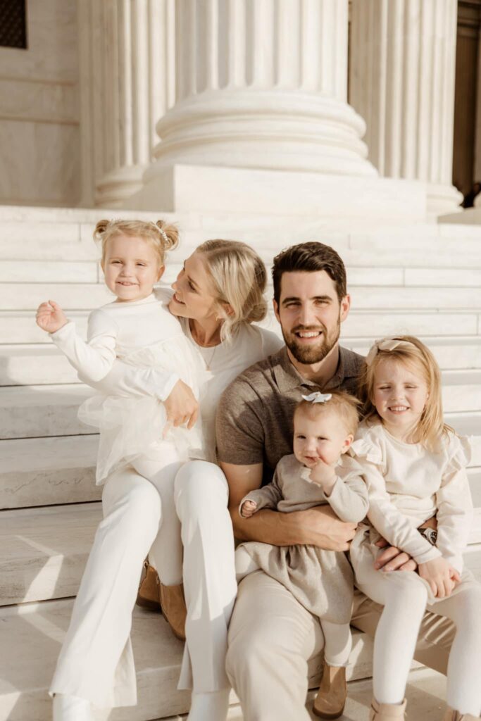 Erik And Hannah With Their Three Daughter