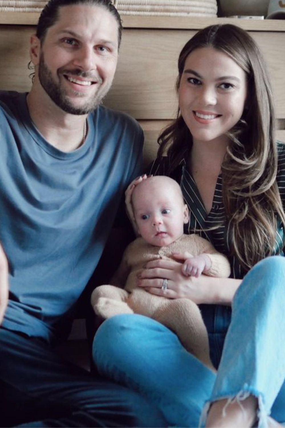 Jake Marisnick With His Wife And Son