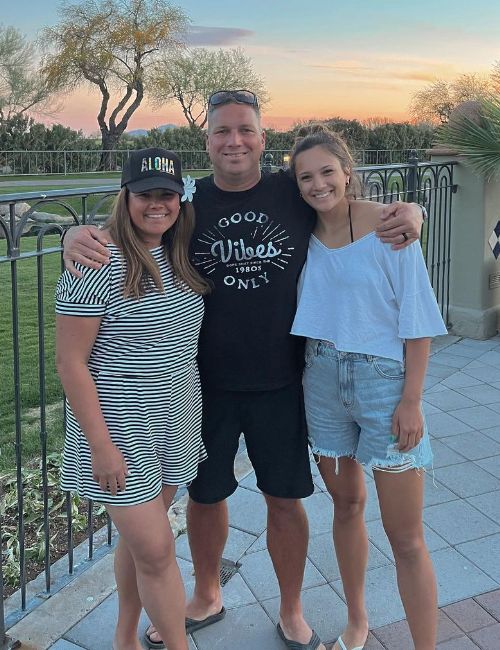 Former NFL Player Dominic With His Wife & Daughter Taylor