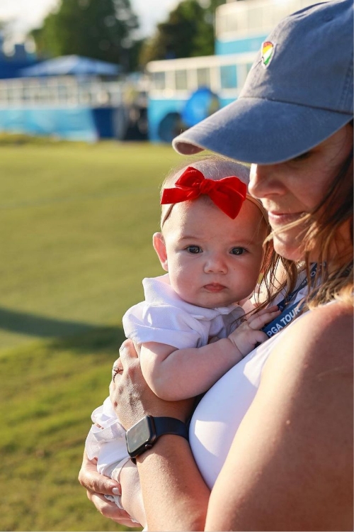 Janise Sandrock Lower Carrying Her Daughter Ariana Lynn Lower