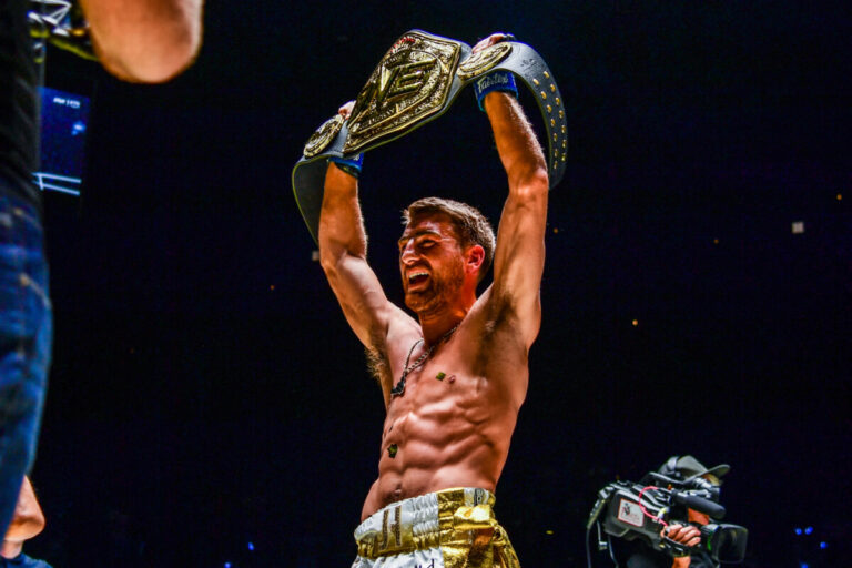 The champion fighter Jonathan Haggerty