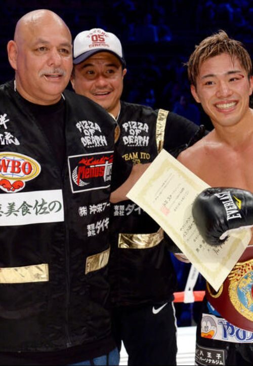 Junto Nakatani And His Coach Rudy Hernandez